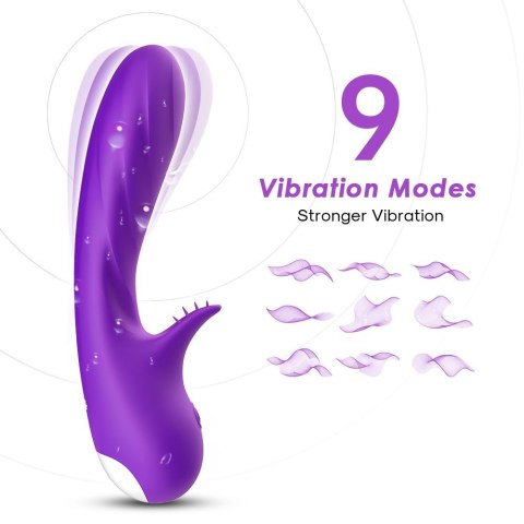 Wibrator punktu G Romance silikonowy B Series Joy fioletowy USB 18cm