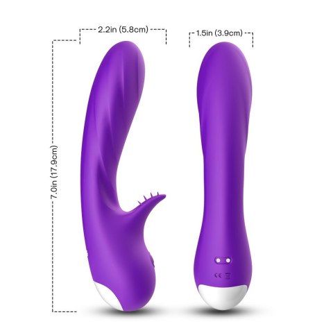 Wibrator punktu G Romance silikonowy B Series Joy fioletowy USB 18cm