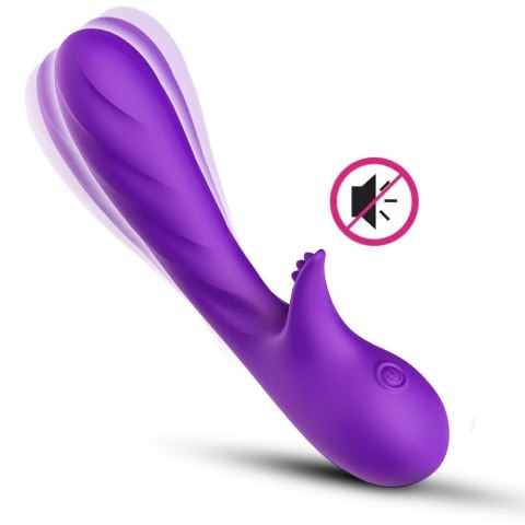 Wibrator punktu G Romance silikonowy B Series Joy fioletowy USB 18cm