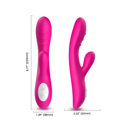 Wibrator punktu G Spark z ogrzewaniem Joy różowy silikonowy USB