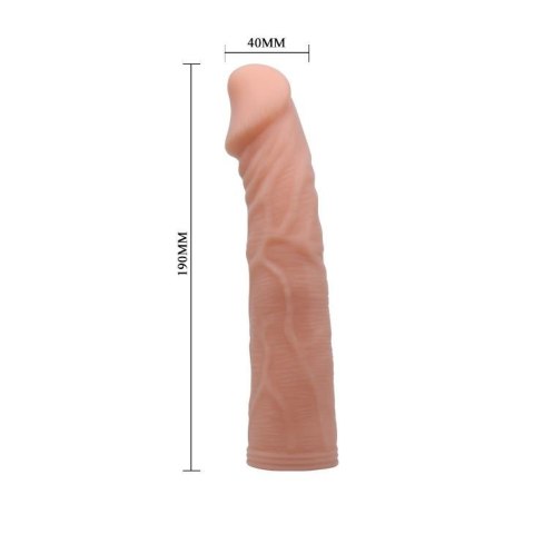 Dildo na pasek Baile 18 cm regulowane żelowe