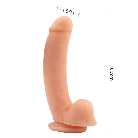 Dildo realistyczne Nakedlegend Boss Flesh wygięte z przyssawką