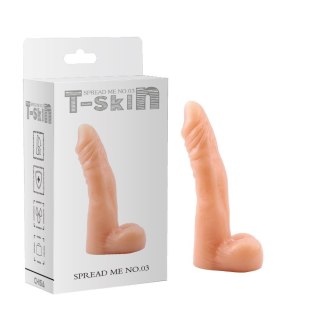 Dildo realistyczne T-skin cieliste 18 cm