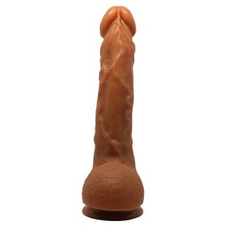 Dildo realistyczne zakrzywione Baile Jason z przyssawką jasnobrązowe