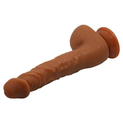 Dildo realistyczne zakrzywione Baile Jason z przyssawką jasnobrązowe