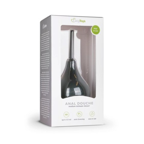 Irygator analny EasyToys czarny średni wodoodporny