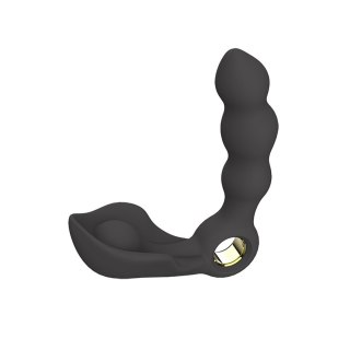 Masażer prostaty Angelo potrójna stymulacja czarny silikonowy USB