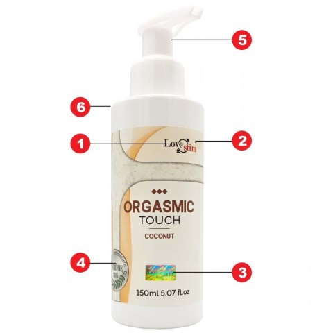 Olejek do masażu Orgasmic Touch kokosowy LoveStim 150 ml
