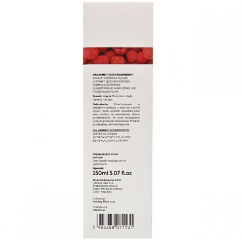 Olejek do masażu erotycznego LoveStim Orgasmic Touch malinowy 150ml