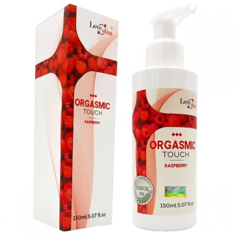 Olejek do masażu erotycznego LoveStim Orgasmic Touch malinowy 150ml