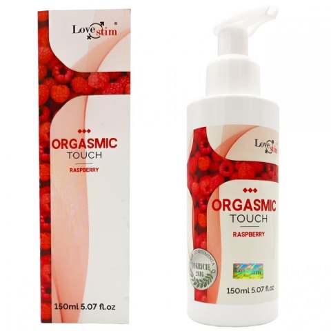 Olejek do masażu erotycznego LoveStim Orgasmic Touch malinowy 150ml