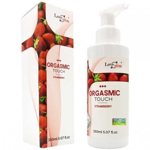 Olejek do masażu erotycznego Orgasmic Touch truskawkowy LoveStim 150 ml