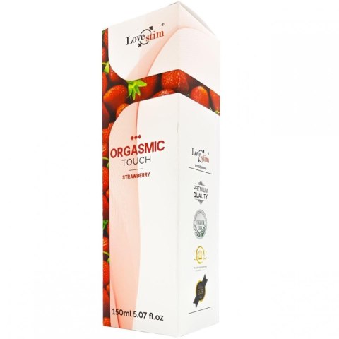 Olejek do masażu erotycznego Orgasmic Touch truskawkowy LoveStim 150 ml