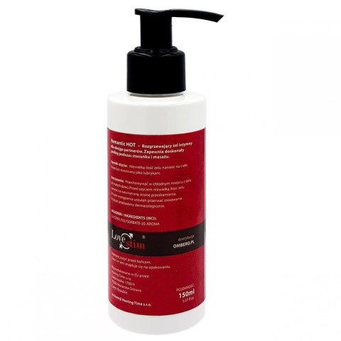 Olejek rozgrzewający do masażu erotycznego LoveStim Hot Romantic 150 ml
