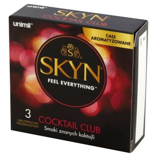 Prezerwatywy smakowe nielateksowe SKYN Cocktail Club 3
