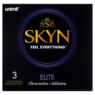 Prezerwatywy ultracienkie SKYN Elite nielateksowe nawilżane 3 szt