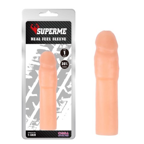 Przedłużka na penisa realistyczna rozciągliwa Super Me 17 cm