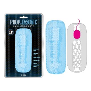 Rękaw masturbatora Prof.Jason C Palm Stroker No.6 niebieski 12.5cm