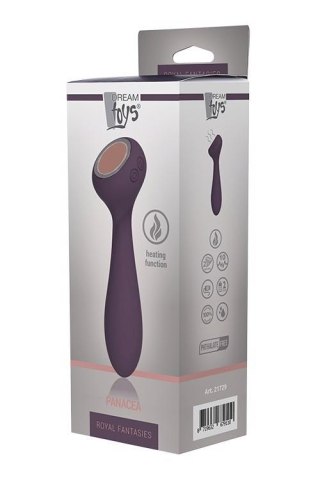 Wibrator Royal Fantasies Panacea fioletowy z podgrzewaniem LED USB