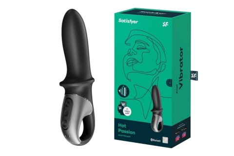 Wibrator analny podgrzewany Satisfyer Hot Passion czarny app
