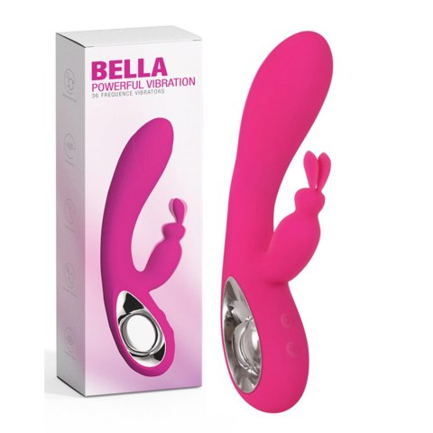Wibrator króliczek Bella silikonowy różowy USB 20 cm 36 funkcji