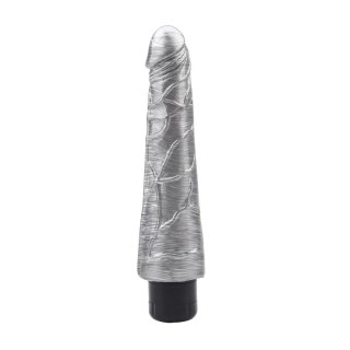 Wibrator realistyczny DarkMuscle Johnny Boner srebrny 23 cm