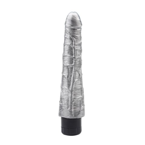 Wibrator realistyczny DarkMuscle Johnny Boner srebrny 23 cm