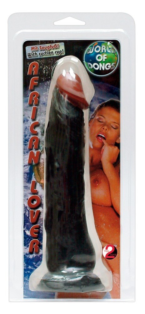 Dildo realistyczne wygięte European Lover 23 cm z ssącą podstawą