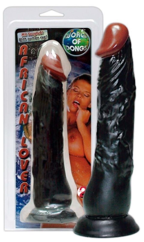 Dildo realistyczne wygięte European Lover 23 cm z ssącą podstawą