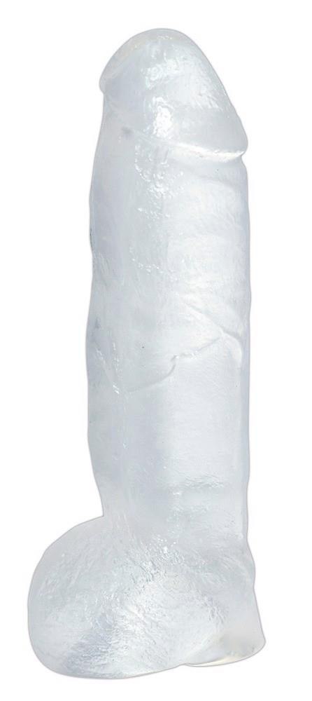 Dildo żelowe Crystal przezroczyste 23 cm średnica 5 cm