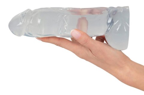 Dildo żelowe Crystal przezroczyste 23 cm średnica 5 cm