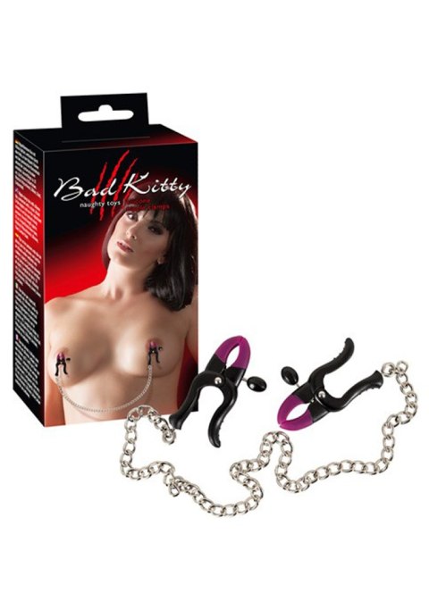 Klipsy na sutki Bad Kitty silikonowe purpurowe 37 cm