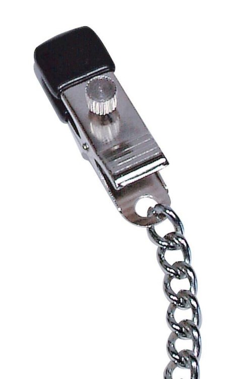 Klipsy na sutki z łańcuchem Fetish Collection 30 cm metalowe
