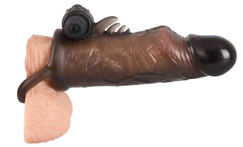 Przedłużka na penisa Rebel z wibracją i pierścieniem 19 cm