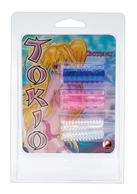 Silikonowe nakładki przelotowe Tokio You2Toys zestaw 3 4,5 cm