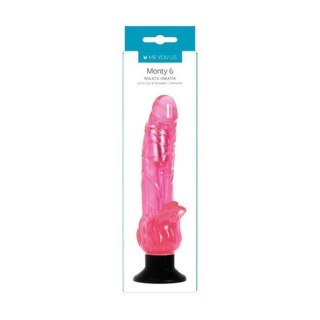 Wibrator żelowy realistyczny Me You Us Mounty 6 różowy 21 cm