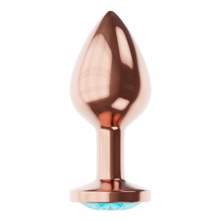 Korek analny Diamond Shine L Lola Games różowe złoto 8,3 cm