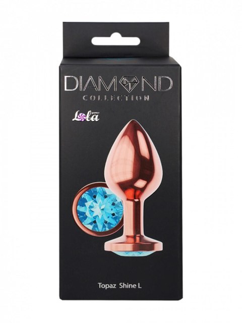 Korek analny Diamond Shine L Lola Games różowe złoto 8,3 cm