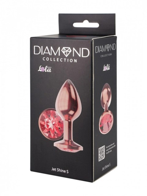Korek analny Diamond Shine S różowe złoto Lola Games