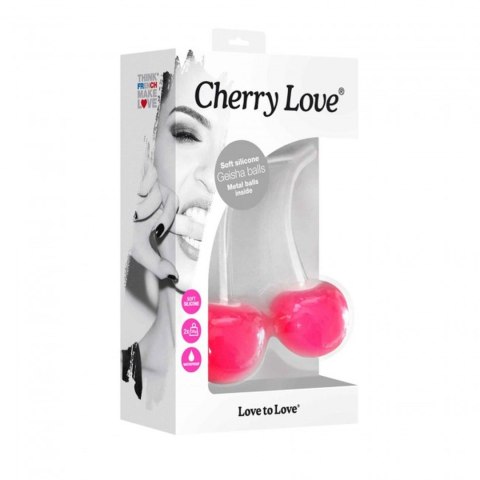 Kulki gejszy silikonowe Love to Love Cherry Love różowe