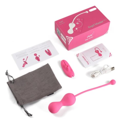 Kulki keglowe Magic Motion Kegel Master różowe z aplikacją