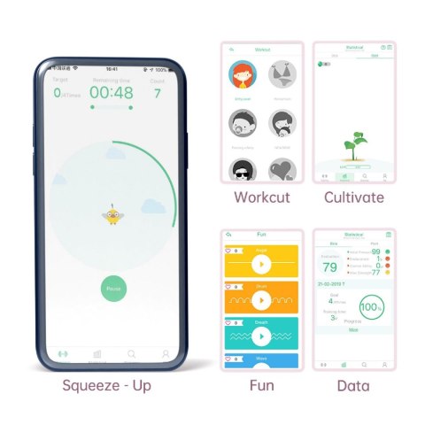 Kulki keglowe Magic Motion Kegel Master różowe z aplikacją