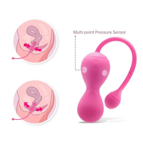 Kulki keglowe Magic Motion Kegel Master różowe z aplikacją