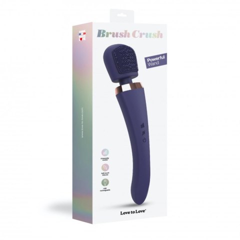 Masażer różdżkowy Brush Crush Love to Love indygo USB 25 cm