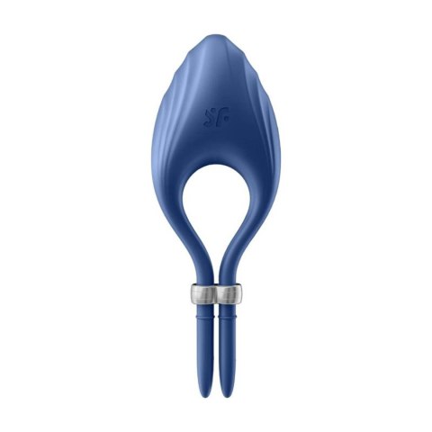 Pierścień erekcyjny regulowany wibrujący Satisfyer Duelist niebieski USB