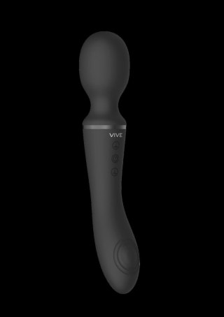 Różdżkowibrator silikonowy Enora ShotsToys czarny USB 22 cm