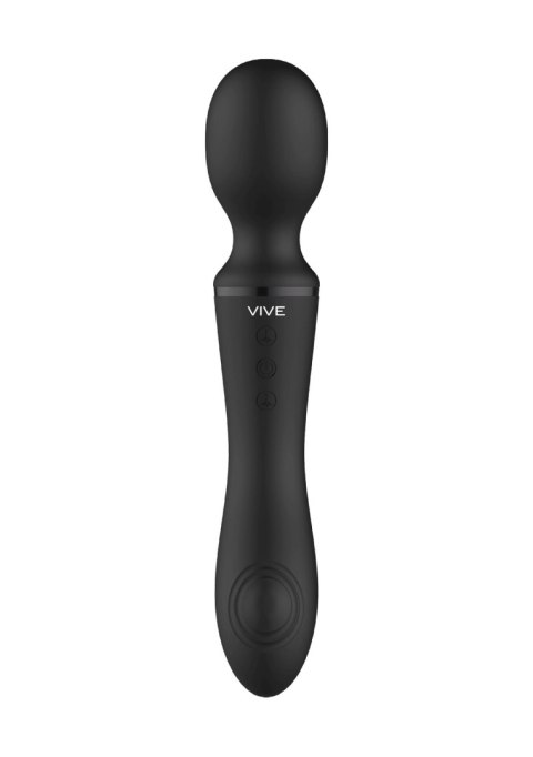Różdżkowibrator silikonowy Enora ShotsToys czarny USB 22 cm
