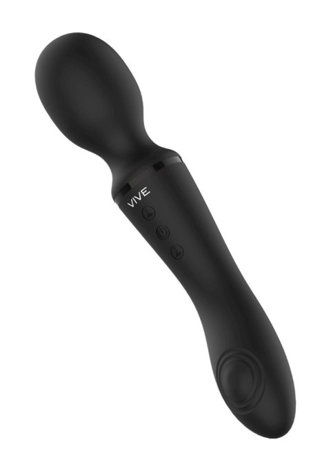 Różdżkowibrator silikonowy Enora ShotsToys czarny USB 22 cm