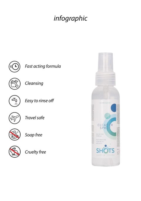 Spray do czyszczenia lalek ShotsToys 100 ml