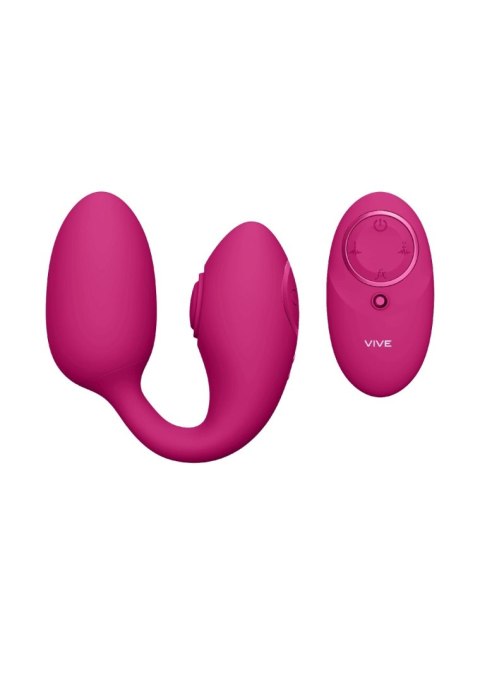 Wibrator Aika ShotsToys różowy z pilotem USB